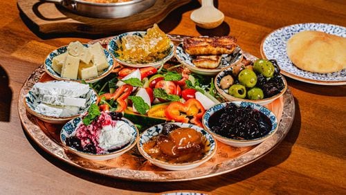 The Turkish breakfast platter at Agora Midtown is perfect for communal dining. Courtesy of Agora Midtown