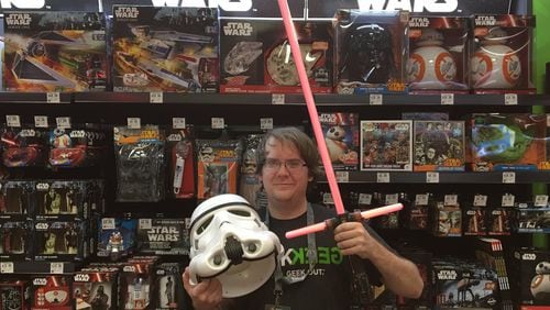 Cobb County is getting a ThinkGeek store of its own. George Bowman of Buford, an employee at the Mall of Georgia location (the state’s first), was excited for “Rogue One: A Star Wars Story.”