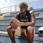 Amarius Mims, a senior offensive lineman at Bleckley County High School in Cochran is among the AJC Super 11 selections - the 11 best high school football players in Georgia - in 2020.