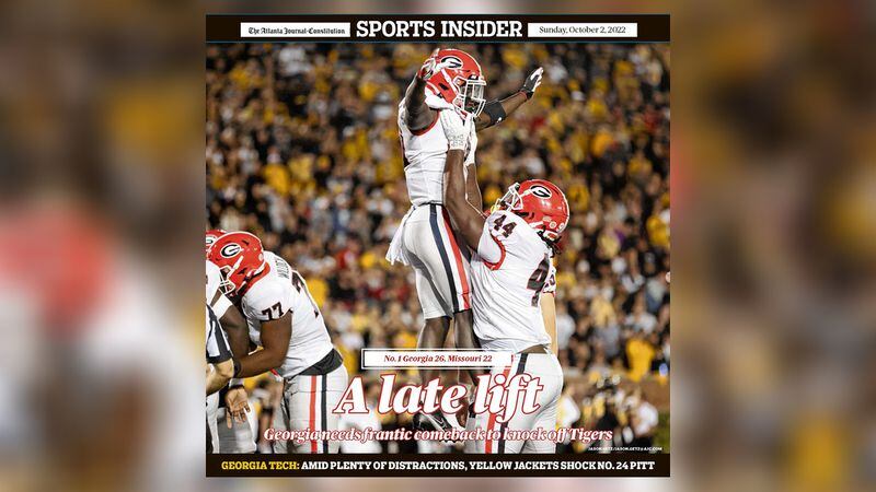 The Atlanta Journal-Constitution's digital magazine Sports Insider, Sunday, Oct. 2, 2022.