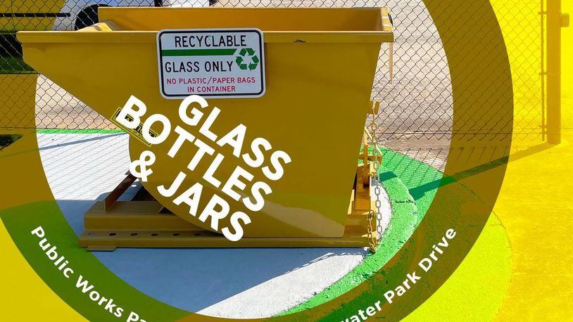Glass bottles and jars can now be recycled Monday through Friday 7 a.m. to 5 p.m. at the Suwanee Public Works, 3625 Swiftwater Park Drive. (Courtesy City of Suwanee)