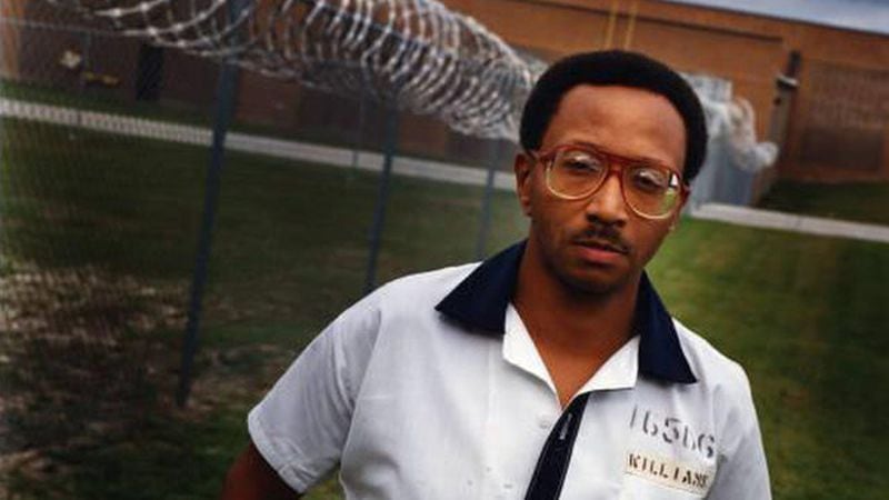 <p>Wayne Williams in prison in 1991. CREDIT: AJC file photo</p>