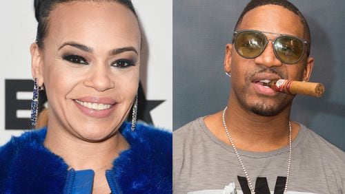 Record producer and reality star Stevie J (right) and R&B singer Faith Evans got married in Las Vegas, according to TMZ.