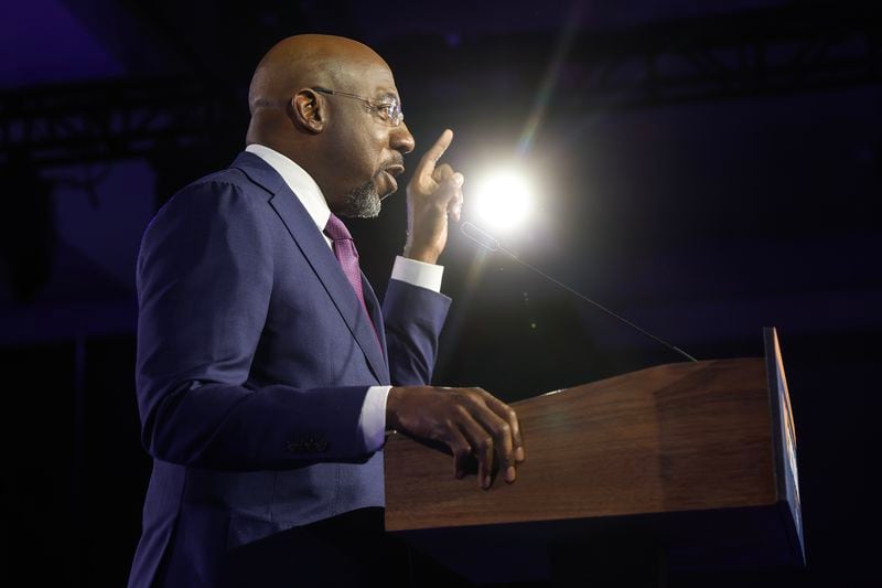 Four Georgia lawmakers are directly involved in the discussions about the Farm Bill as members of either the House or Senate Agriculture committees: U.S. Sen. Raphael Warnock (pictured) and U.S. Reps. Sanford Bishop, David Scott and Austin Scott. (Natrice Miller/The Atlanta Journal-Constitution)  