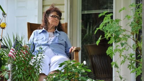 Linda Case missed sitting in the rocker on her back porch while she spent 6 months in jail. HYOSUB SHIN / HSHIN@AJC.COM