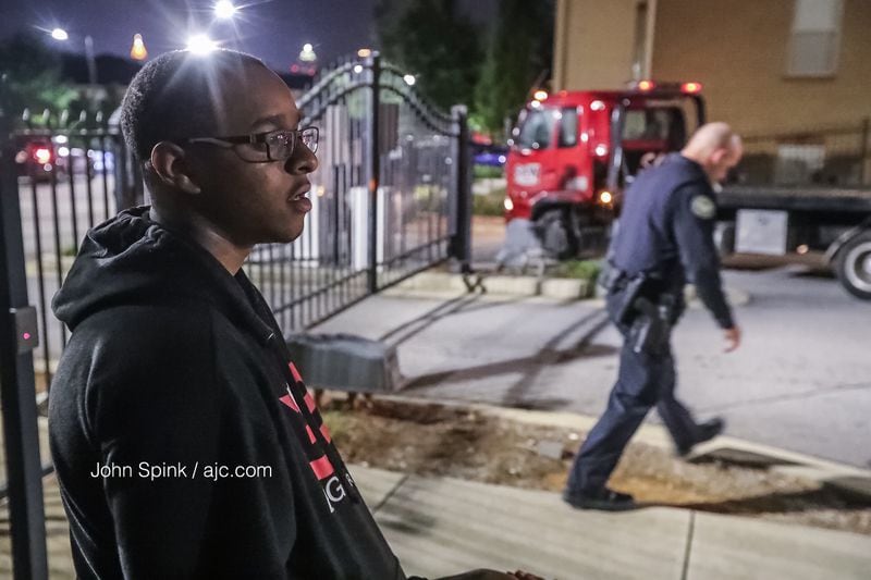 Deaven Rector said he thinks he was the target of a Tuesday morning carjacking in southwest Atlanta because he is a Morehouse College student.  JOHN SPINK / JSPINK@AJC.COM