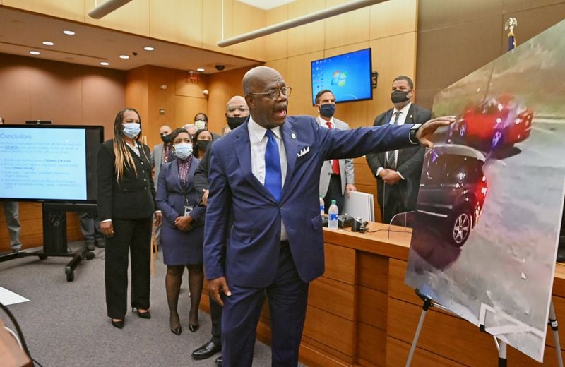 Fulton D.A. Paul Howard speaks during a press conference at Fulton County Superior Courthouse on June 17, 2020. The former Atlanta police officer who shot and killed Rayshard Brooks was charged with felony murder and 10 other offenses in his death, the Fulton County district attorney's office said. (Hyosub Shin / Hyosub.Shin@ajc.com)