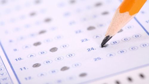 Bubble test SAT ACT test sheet circles pencil bubbles college school standardized test