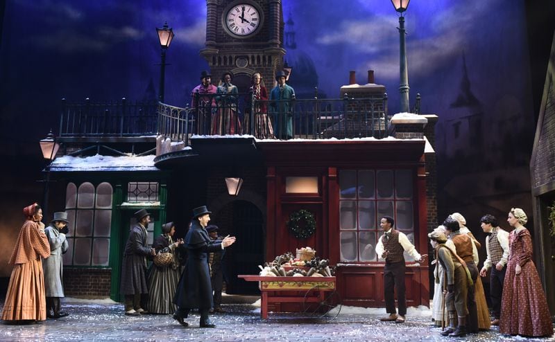 This year's annual staging of "A Christmas Carol" at the Alliance Theatre, continuing through Dec. 24, features a new adaptation, new costumes and a reimagined set.
Courtesy of Greg Mooney