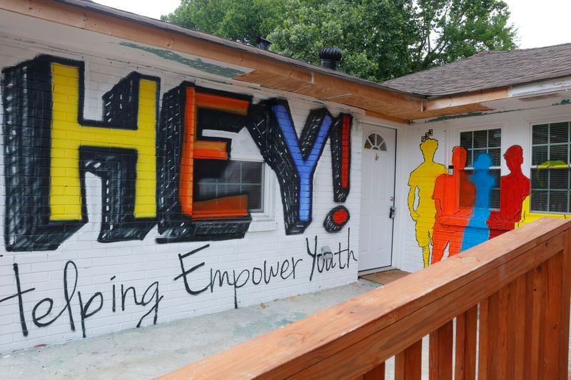 Views of the exterior of the Help Empower Youth house in Atlanta shown on Wednesday, May 31, 2023. Natrice Miller/ natrice.miller@ajc.com)