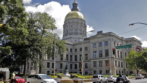 Georgia State Capitol, the Gold Dome. Downtown Atlanta, Fulton County, Georgia. BOB ANDRES /BANDRES@AJC.COM