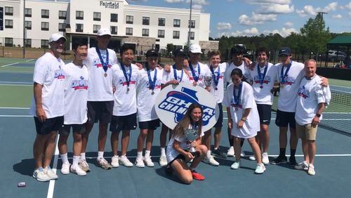 The Pace Academy boys and girls won championships at the 2022 GHSA tennis tournament