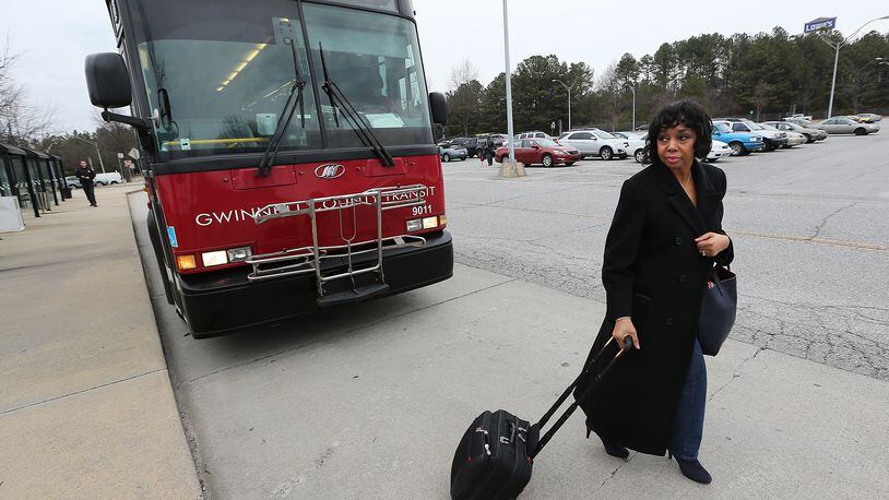 Gwinnett County Transit is among the local agencies that would expand bus service under a proposed $422 million transportation spending plan to be unveiled by the Atlanta Regional Commission Monday. Curtis Compton / ccompton@ajc.com