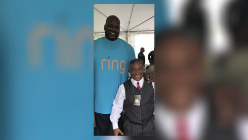 NBA Hall of Famer Shaquille O'Neal and Clayton County Sheriff Victor Hill.