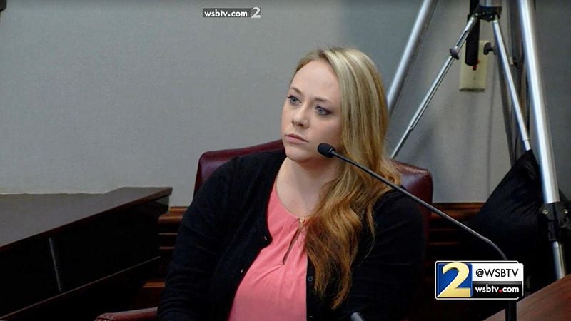 Leanna Taylor, who divorced Harris earlier this year, will testify that while her ex may not have been the best husband, he was a loving and attentive father. (Credit:  via Channel 2 Action News live video)
