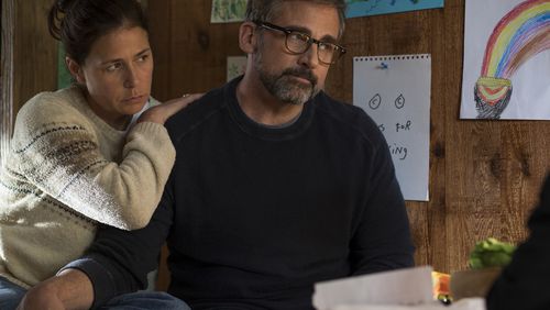 Maura Tierney stars as Karen Barbour and Steve Carell as David Scheff in the film “Beautiful Boy.” Contributed by Francois Duhamel