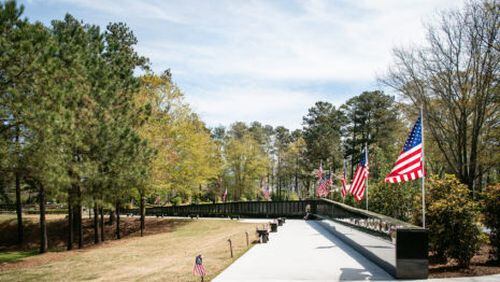 The Johns Creek Convention and Visitors Bureau is reminding residents to visit The Wall that Heals, a 250-foot replica of the Vietnam Veterans Memorial in Washington DC at Newtown Park. (Courtesy Johns Creek Convention and Visitors Bureau)