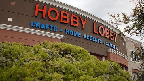 A Hobby Lobby storefront is shown in this file photo.