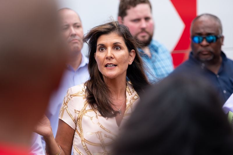 Former South Carolina Gov. Nikki Haley ranks No. 2 in contributions from Georgia Republican donors, with nearly $464,000. Only five other states have given more money to her campaign. Ben Gray for The Atlanta Journal-Constitution