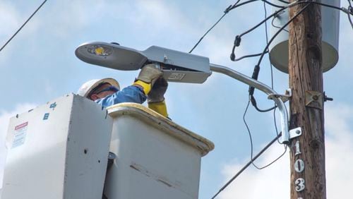 Georgia Power replacing street lights with LED in Duluth over the next month. Courtesy Georgia Power