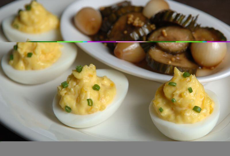  Deviled eggs and pickles (BECKY STEIN/Special)