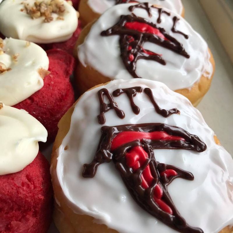  The Falcons doughnuts at Sublime Doughnuts. / Photo from the Sublime Doughnuts Facebook page