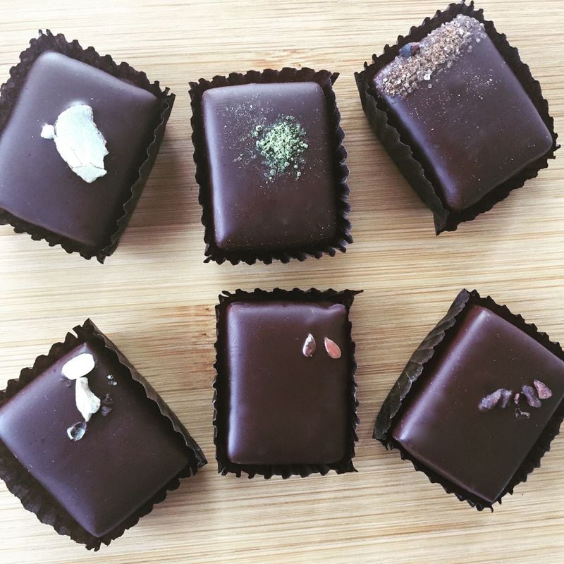  Six different truffle flavors including ginger green tea and pumpkin chai.