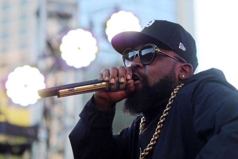 Songwriter and producer Big Boi was one of the headliners at ONE Musicfest, performing one of his hits at Rock the Bells Stage on Sunday, October 10, 2021 in Atlanta. Miguel Martinez for The Atlanta Journal-Constitution