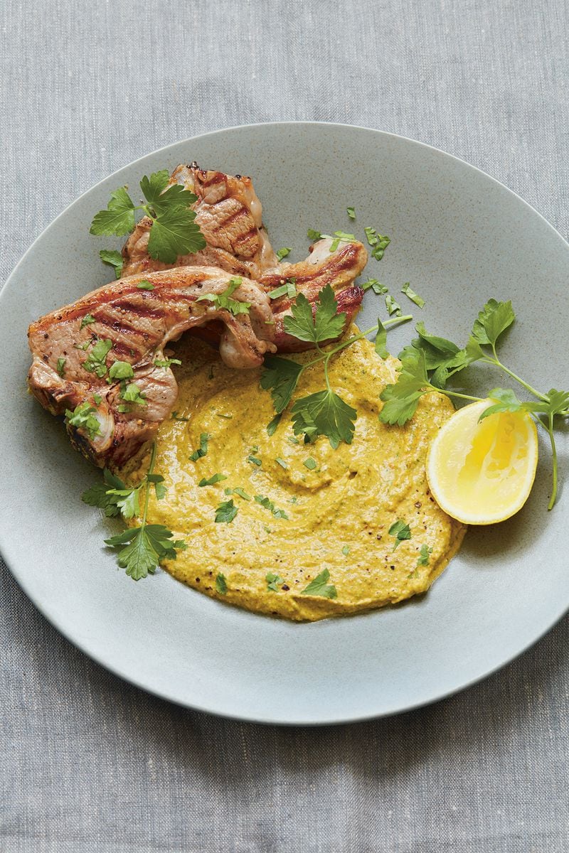 Lamb Chops with Uchucuta Sauce. From “Grow Cook Nourish” by Darina Allen.
(Courtesy of Clare Winfield)