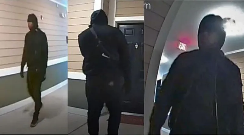 Authorities said the man was seen on surveillance footage walking around the senior living community until he found an apartment that was unlocked.