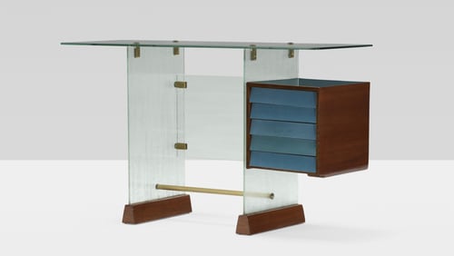 Italian designer and architect Gio Ponti, creator of this circa 1939 desk, is the focus of a Georgia Museum of Art exhibition, “Modern Living: Gio Ponti and the 20th-Century Aesthetics of Design.” CONTRIBUTED BY GEORGIA MUSEUM OF ART