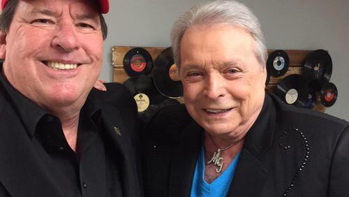 Rhubarb Jones posted this final photo of himself with country star Mickey Gilley on the day before he died as his profile pic. CREDIT: Facebook