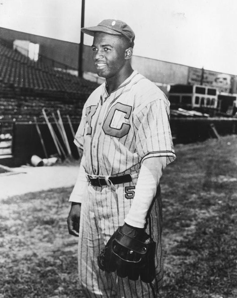 Jackie Robinson only played for one season in the Negro League, in 1945 for the Kansas City Monarchs--a total of 47 games plus the East-West All-Star Game for that year. (Library of Congress)