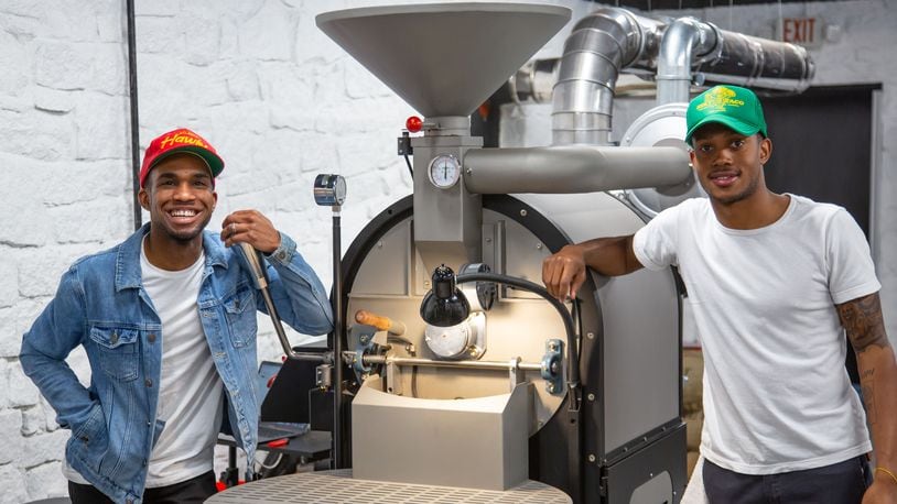 (left to right) Aaron Felder and Khalid Smith are two of the co-founders of Portrait Coffee. 
Courtesy of Ryan Fleisher