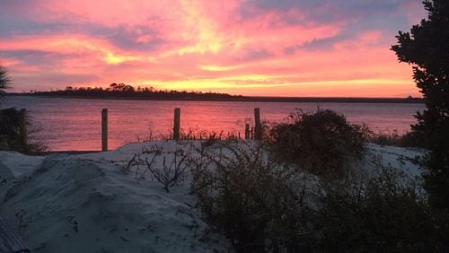 Gregg Cronk shared his photo he said was taken Thanksgiving evening on the south end of Tybee looking over the Back River to Little Tybee. “Just another great day on the island!” he wrote.
