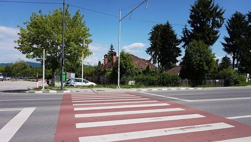Grant funds will bring a mid-block pedestrian crossing to Beaver Ruin Road. File Photo