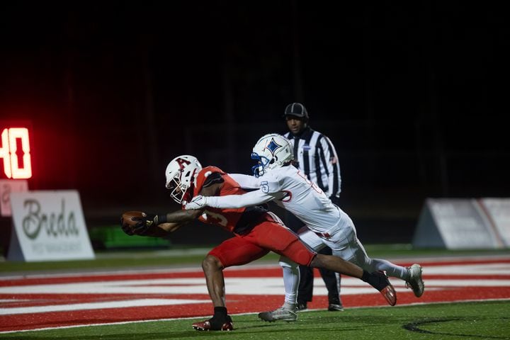 Archer's Derrick Moore II (3) scores a touchdown during a GHSA high school football playoff game between the Archer Tigers and the Walton Raiders at Archer High School in Lawrenceville, GA., on Friday, November 19, 2021. (Photo/Jenn Finch)