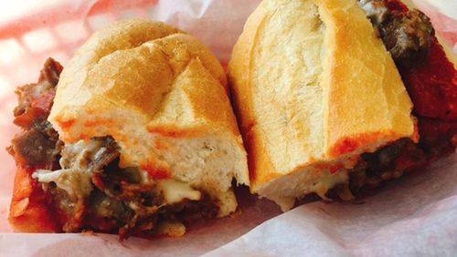 Lee’s Hoagie House offers small, medium and large cheesesteaks, with or without sauce and a choice of cheese. (Go provolone.) (Kathleen Purvis/Charlotte Observer/TNS)
