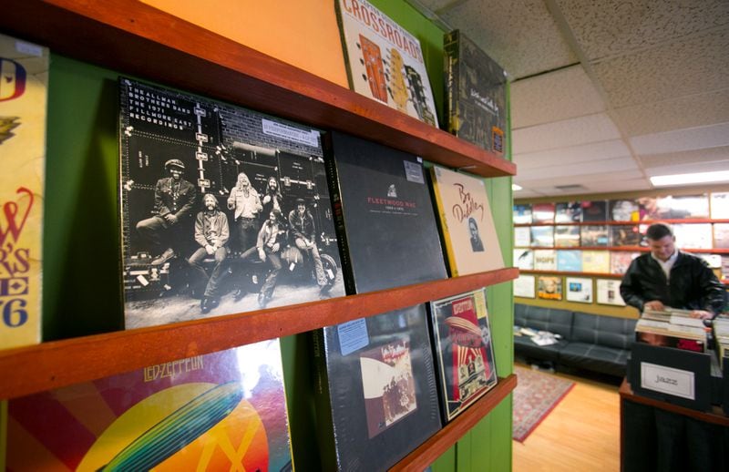 A record album by The Allman Brothers Band was photograpahed at Mojo Vinyl Records in Roswell, Ga., January 10, 2015. PHOTO / JASON GETZ