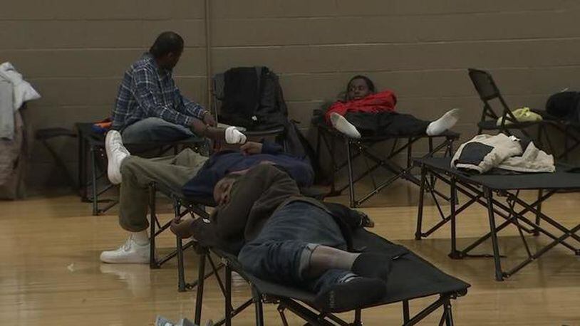 A warming station in DeKalb County. (Credit: Channel 2 Action News)