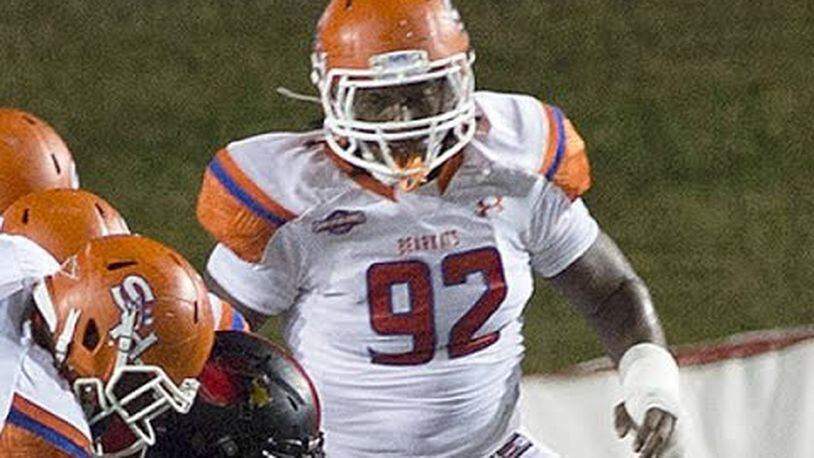 Sam Houston State defensive tackle P.J. Hall started his college as a defensive end.