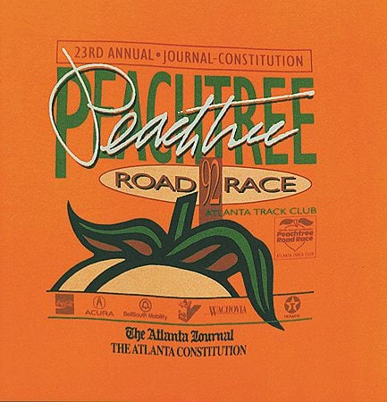 Peachtree Road Race: 1990s T-shirts