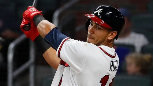 Third baseman Rio Ruiz will get some work at first base this spring as the Braves consider options for backup at that position with Matt Adams no longer on the team.