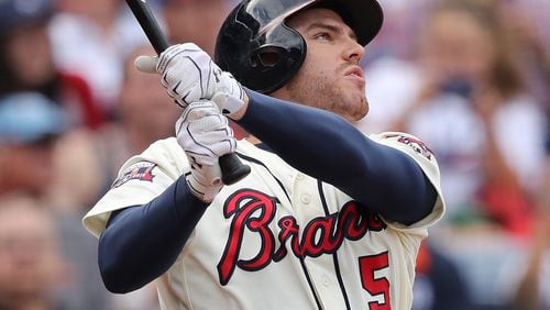 Braves slugger Freddie Freeman will play for Canada in the World Baseball Classic in March. His late mother was Canadian and he’ll play for Canada to honor her. (Curtis Compton /ccompton@ajc.com)