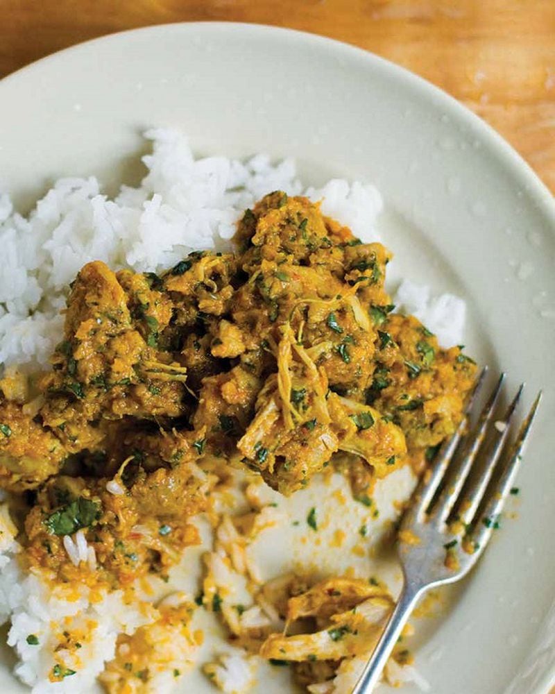 Burmese Chicken from a Christopher Kimball recipe. Kimball is on a national tour in support of his new company, Milk Street. (Connie Miller/CB Creatives/TNS)
