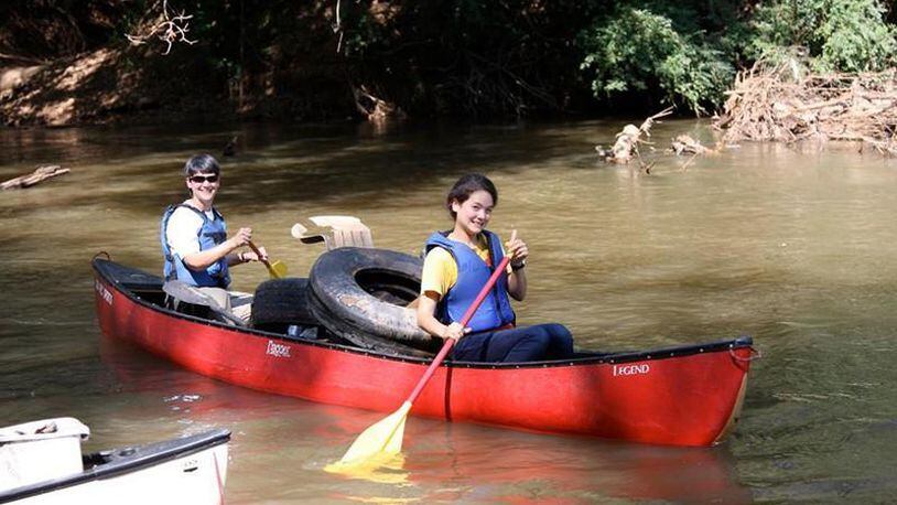 Volunteers can bring their own watercraft to the Roswell edition of Rivers Alive, the annual cleanup of the Chattahoochee River. This year’s event in Roswell is Saturday, Sept. 28, at Riverside Park. RIVERS ALIVE via Facebook