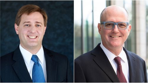 Republican incumbent Mark Butler, left, is facing Democratic challenger Richard Keatley in the race for labor commissioner. Submitted photos.