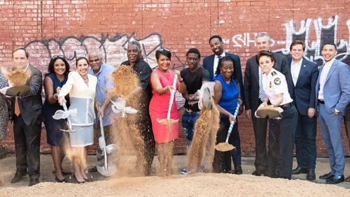 City officials and community members gathered on Oct. 3 to break ground for a new At-Promise Center. COURTESY OF THE CITY OF ATLANTA