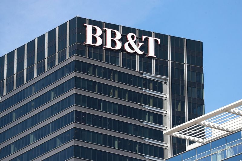 The BB&T building is seen on Thursday, Feb. 7, 2019, in Atlanta. Atlanta-based SunTrust Bank and its Southeastern rival, Winston-Salem, N.C.-based BB&T is merging to create the sixth-largest bank in the U.S., a marriage that will cost Atlanta a Fortune 500 headquarters. Curtis Compton/ccompton@ajc.com