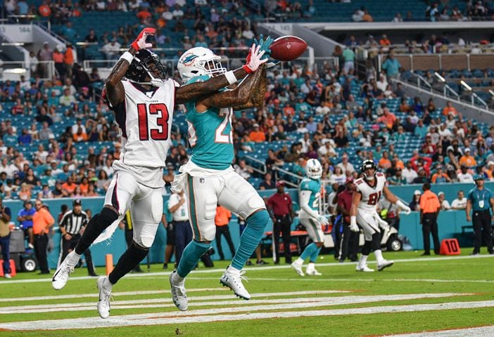 Photos: Falcons play Dolphins in exhibition
